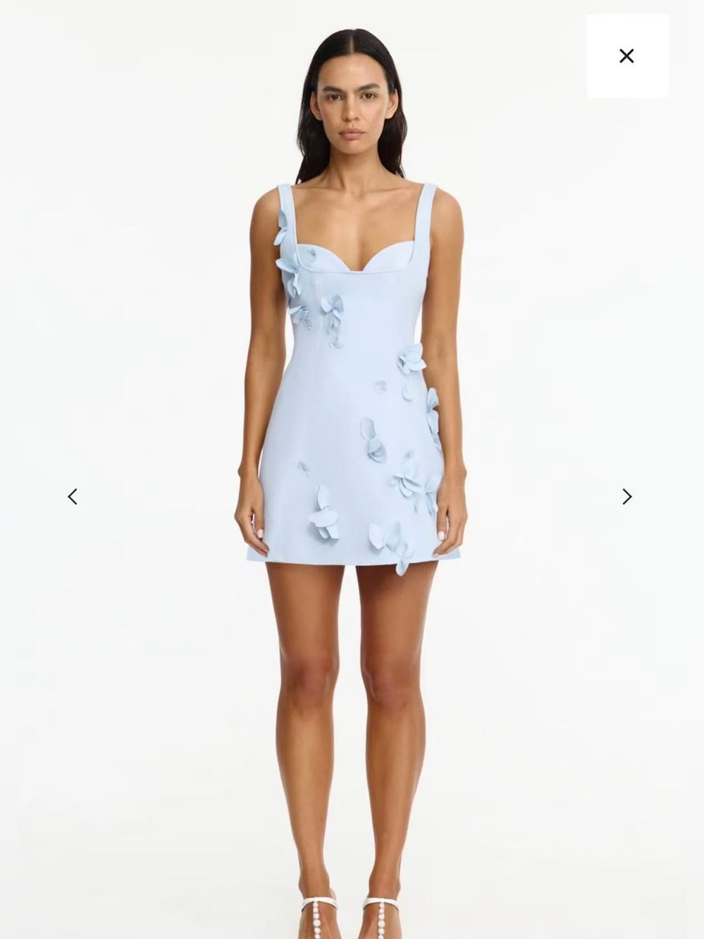 Acler Eskett 3D Floral Appliqué Cocktail Minidress US6/ AU10 $545.00 New !